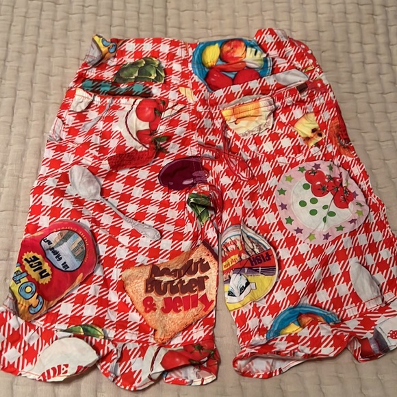 Oilily Girls Outfit Shirt Crops Pants Size 104 (age 4-5) Picnic Theme - Picture 3 of 6